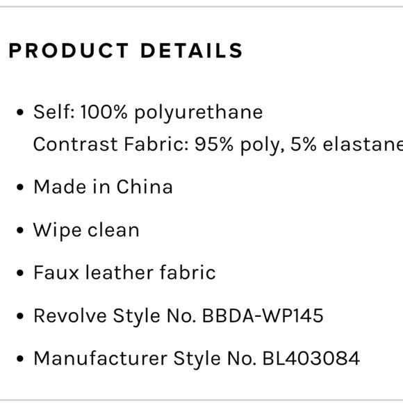 Steve Madden Revolve Skinny Dip Black Faux Leather Pants XS Stretch Academia - Picture 12 of 12